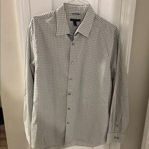 Van Heusen Gray Casual Button Down Shirt Classic Design